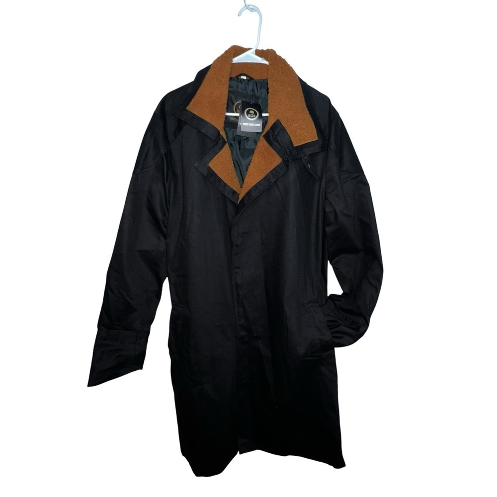 Mens Blade Runner 2049 Ryan Gosling Long Black Coat Officer K Trench Coat Jacket